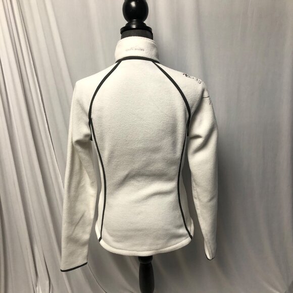 Eddie Bauer Fleece Sweatshirt Womens Size Medium Embroidered Zippered Jacket - Picture 4 of 8
